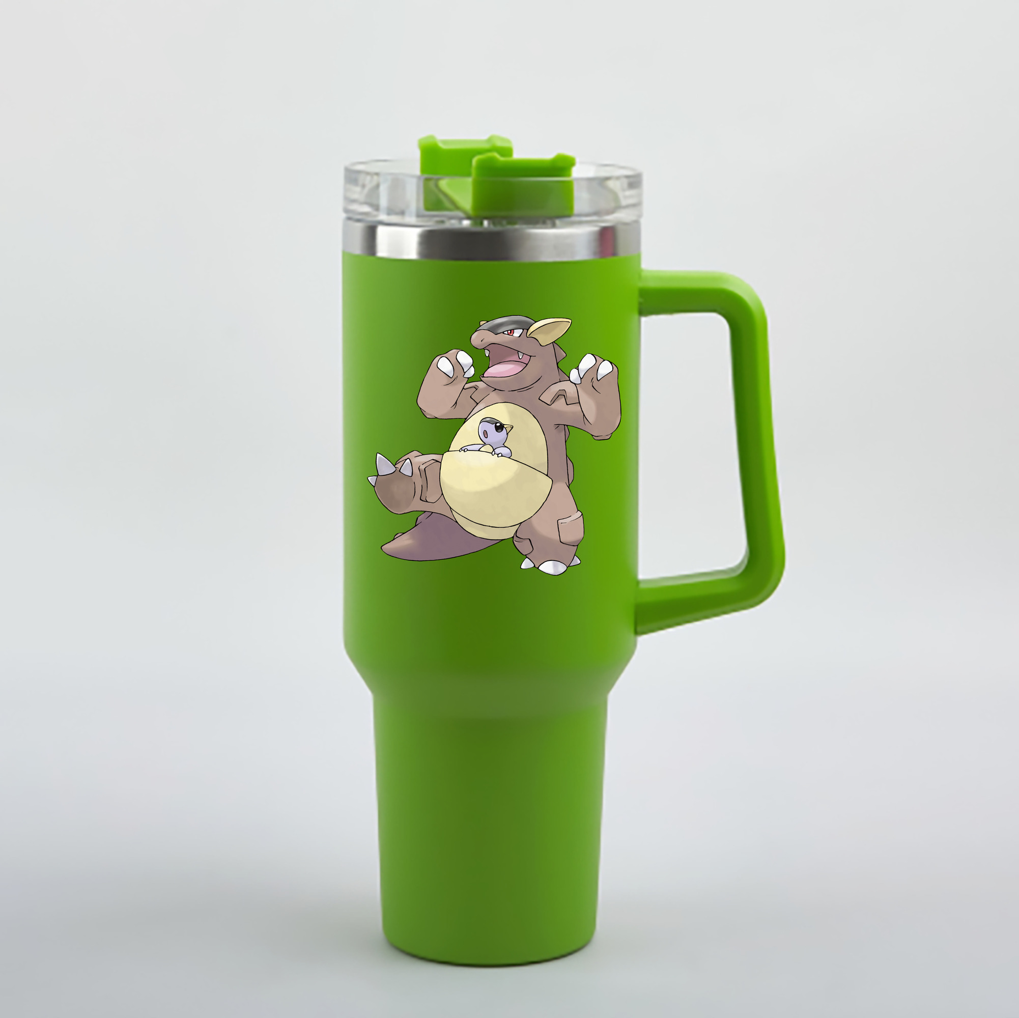 （画像用） ポケットモンスター Pokémon 1200mL車用タンブラー - クリスタルステッカー（プラスチックストロー付き）
